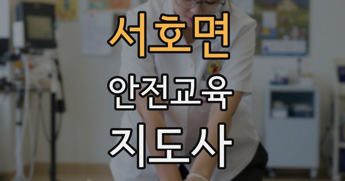 서호면 안전교육지도사 자격증