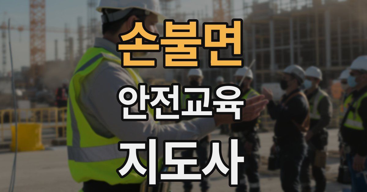 손불면 안전교육지도사 자격증