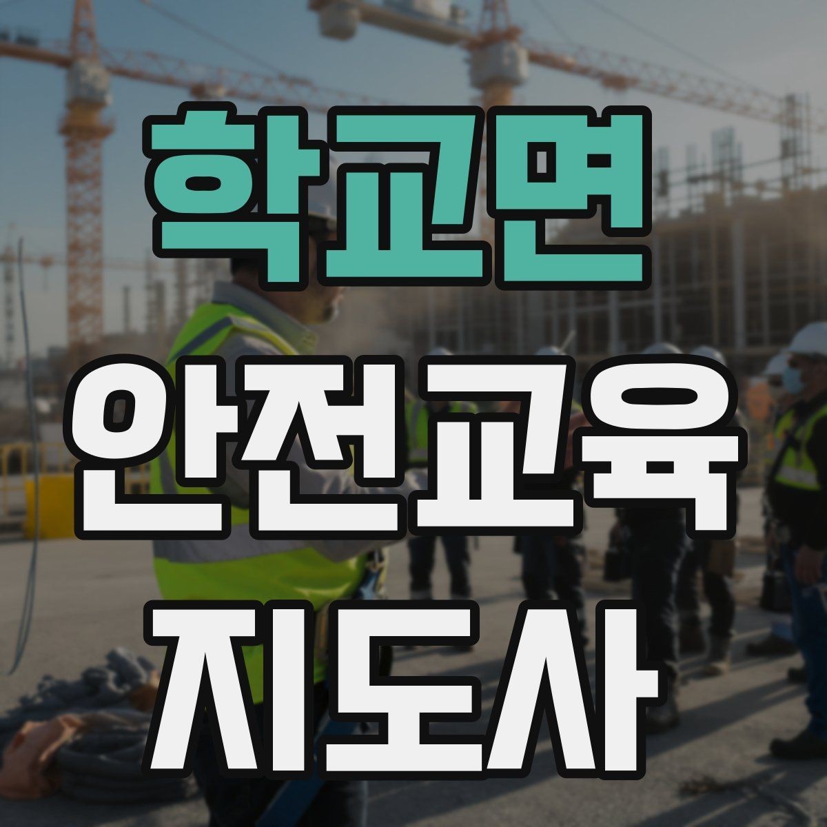 학교면 안전교육지도사 자격증 체험형 안전교육 프로그램 예시