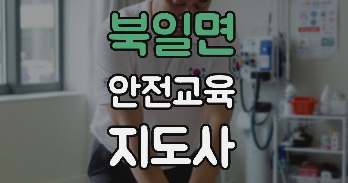 북일면 안전교육지도사 자격증