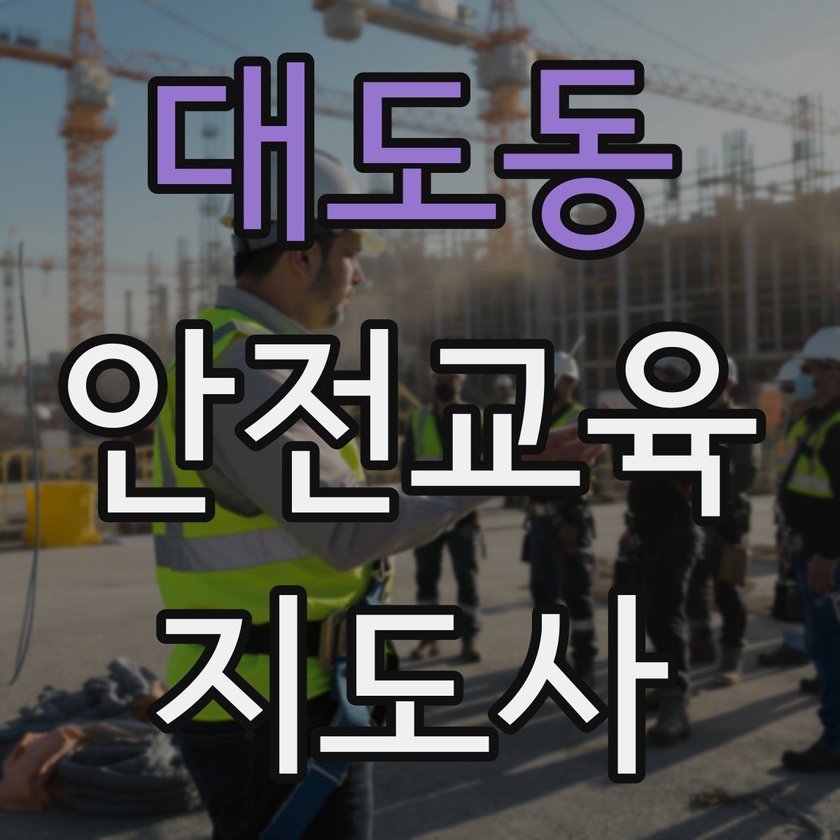 대도동 안전교육지도사 자격증 취득 후 교육 활동 사례 소개