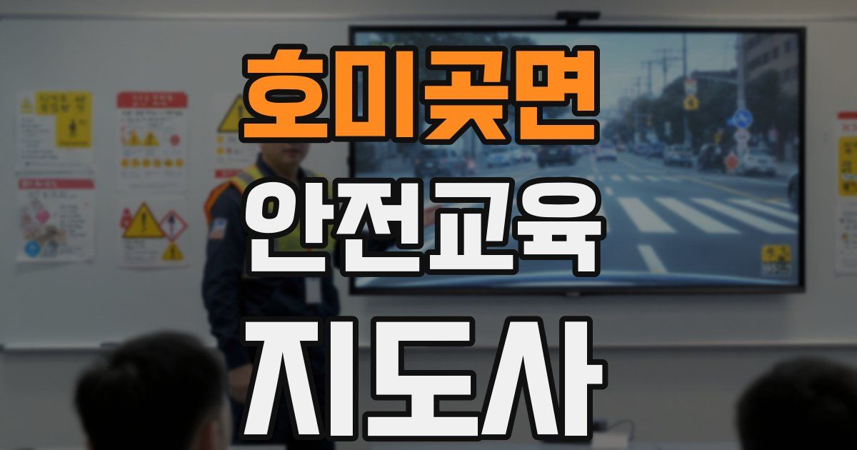 호미곶면 안전교육지도사 자격증