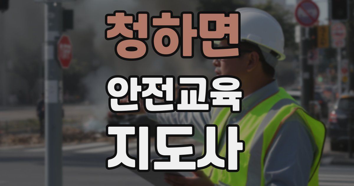 청하면 안전교육지도사 자격증