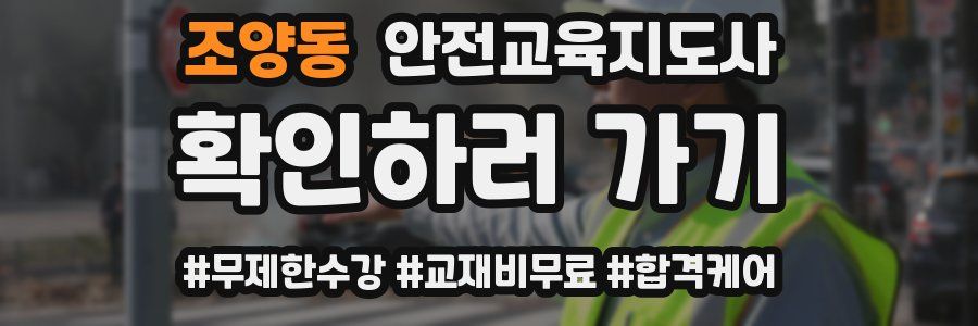 조양동 안전교육지도사 자격증