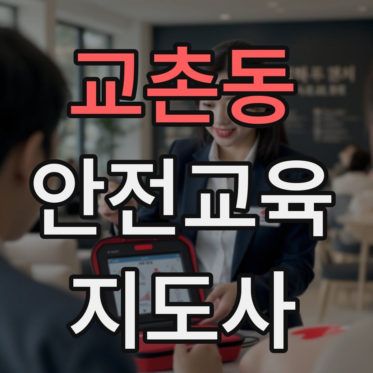 교촌동 안전교육지도사 자격증 응급처치 교육을 쉽게 설명하는 요령