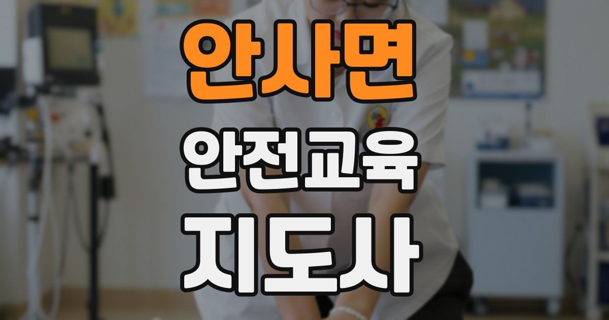 안사면 안전교육지도사 자격증