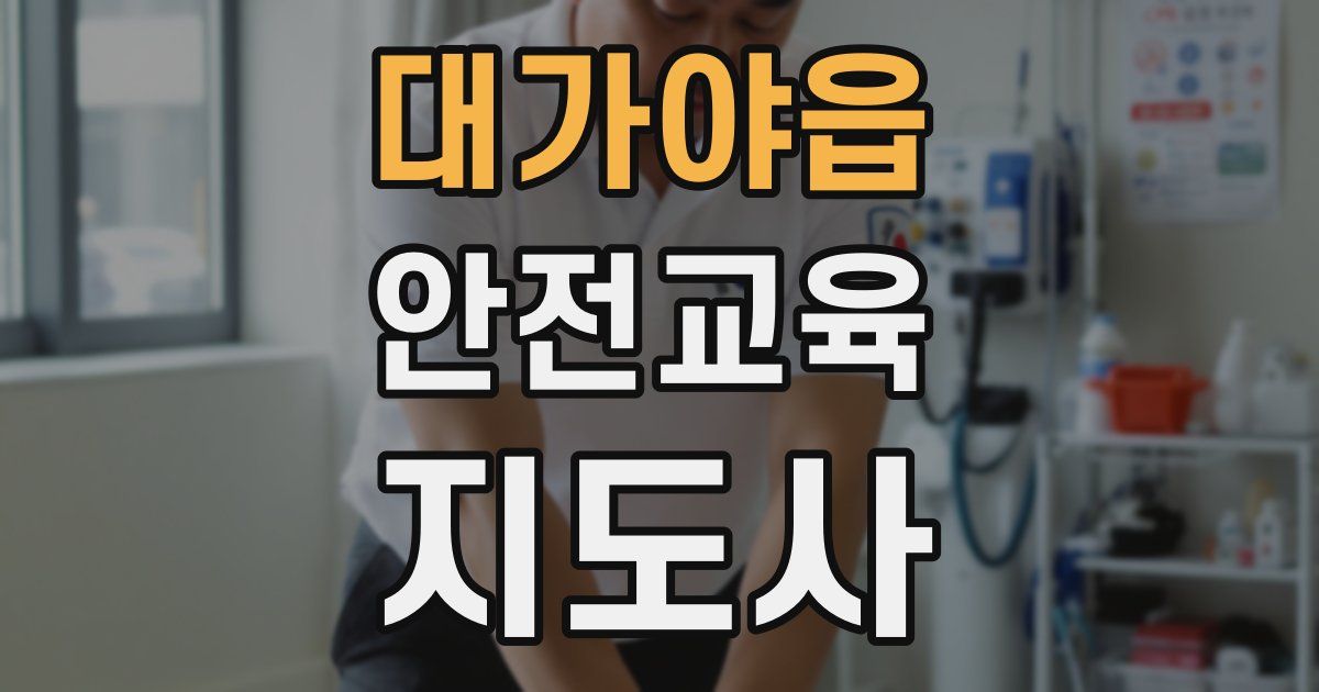 대가야읍 안전교육지도사 자격증