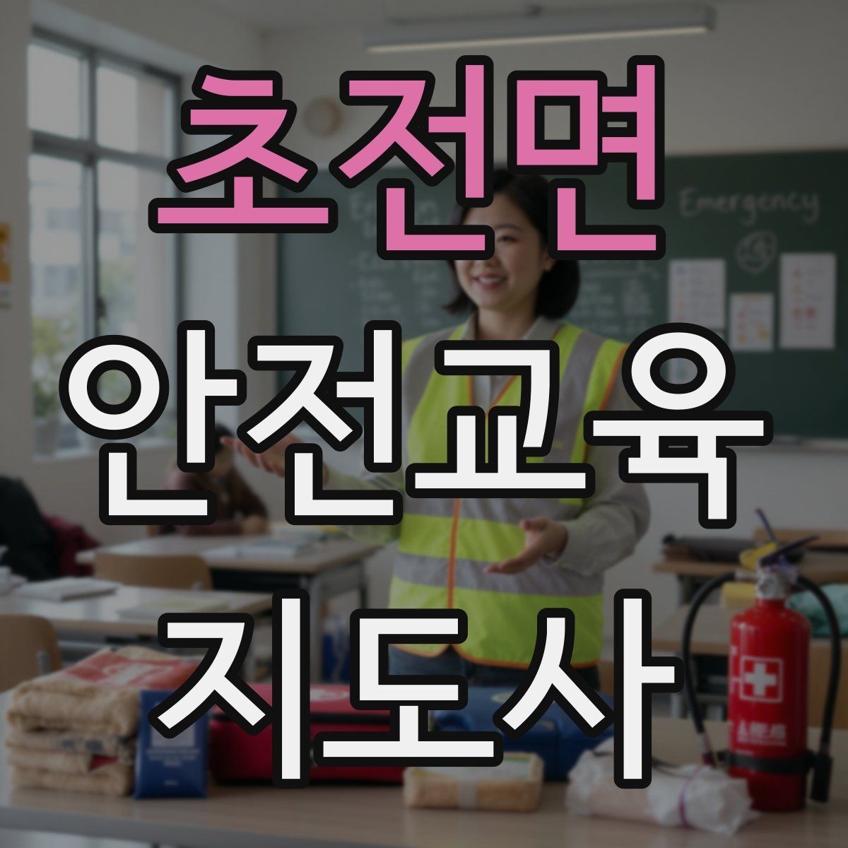초전면 안전교육지도사 자격증 지역 평생교육 강사로 준비하는 방법