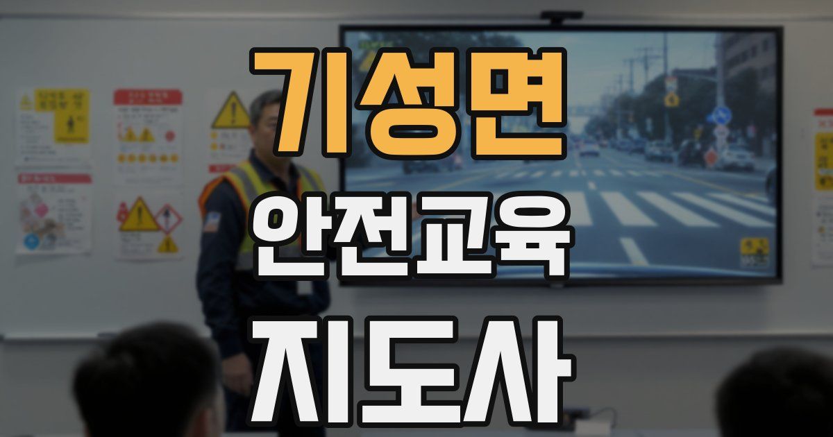 기성면 안전교육지도사 자격증