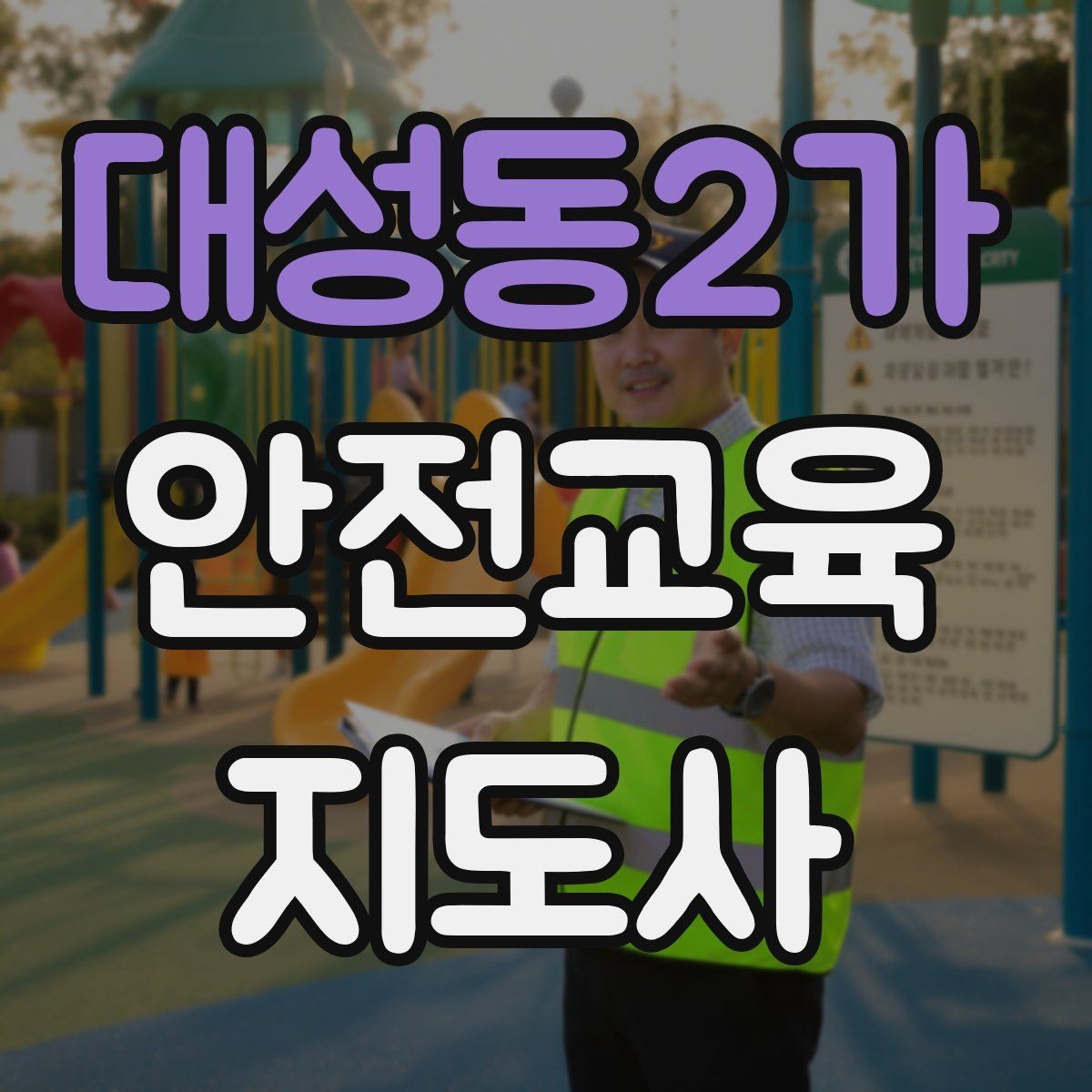대성동2가 안전교육지도사 자격증 공부 시작 전에 알아야 할 것