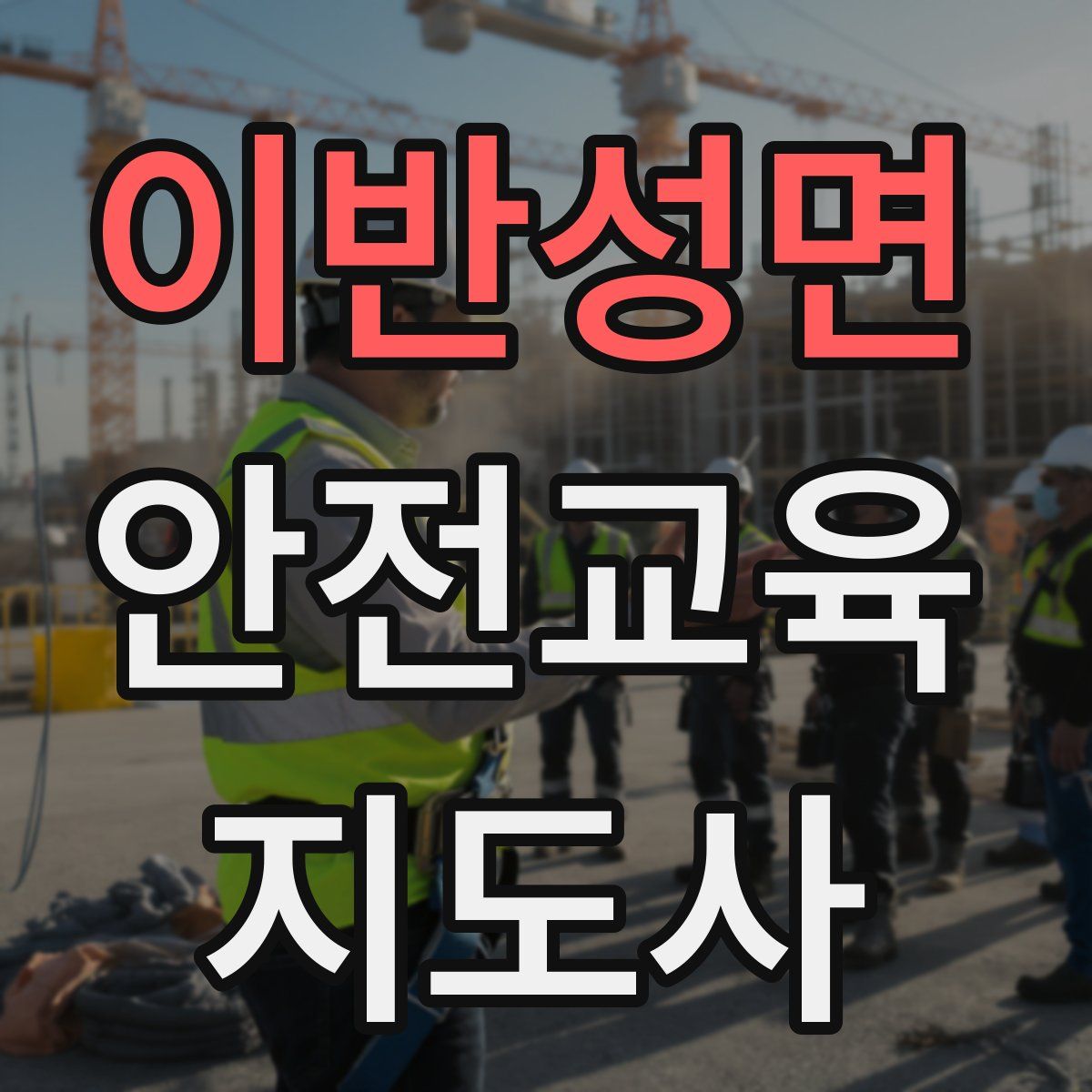 이반성면 안전교육지도사 자격증