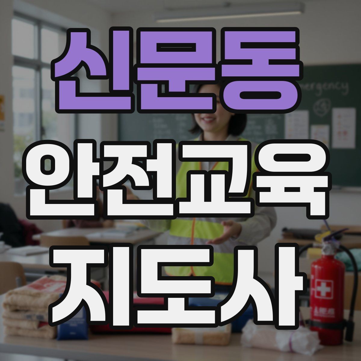신문동 안전교육지도사 자격증 출강 후 복기 노트를 쓰는 습관
