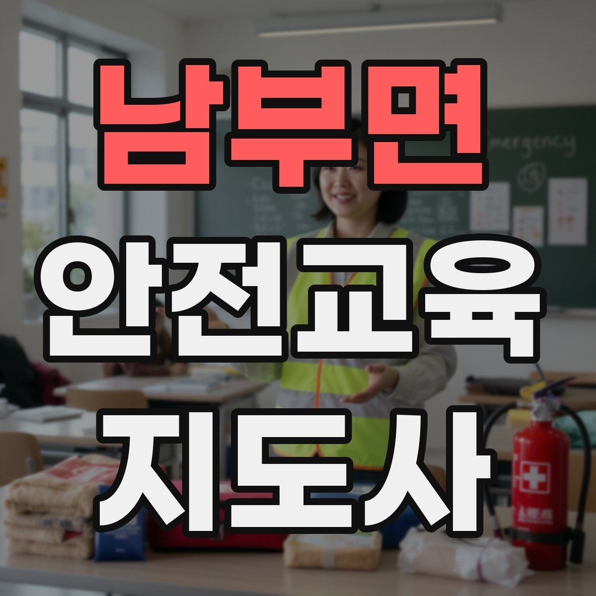 남부면 안전교육지도사 자격증 생활 안전교육 프로그램 예시