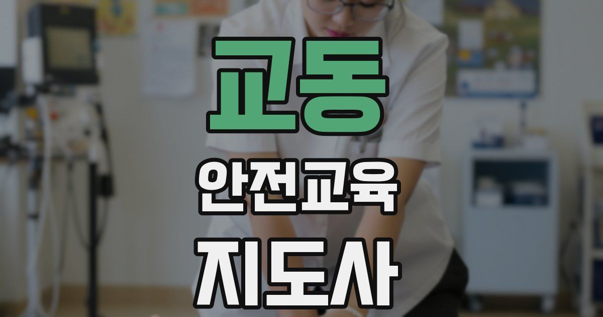 교동 안전교육지도사 자격증