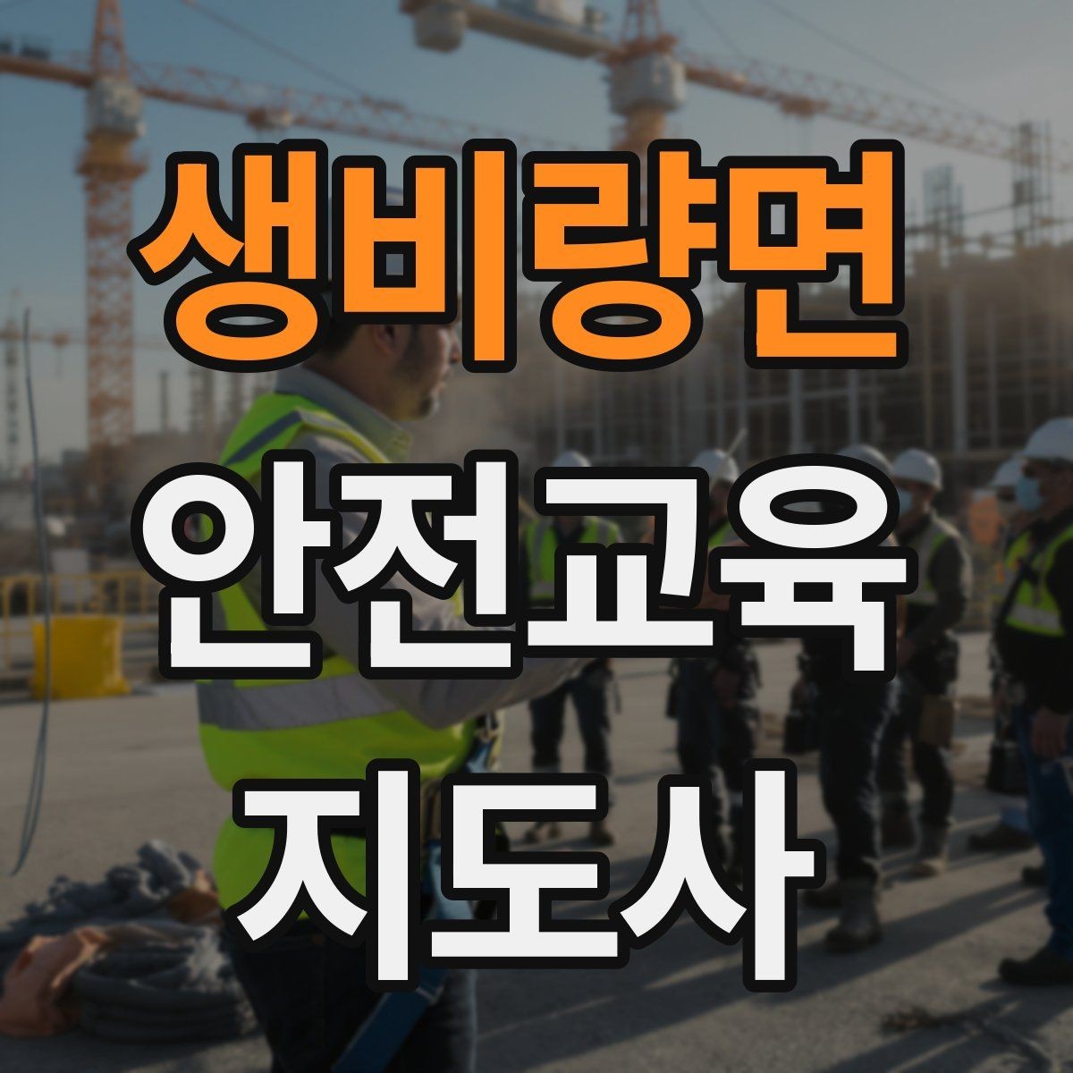 생비량면 안전교육지도사 자격증 자격 취득까지 전체 과정