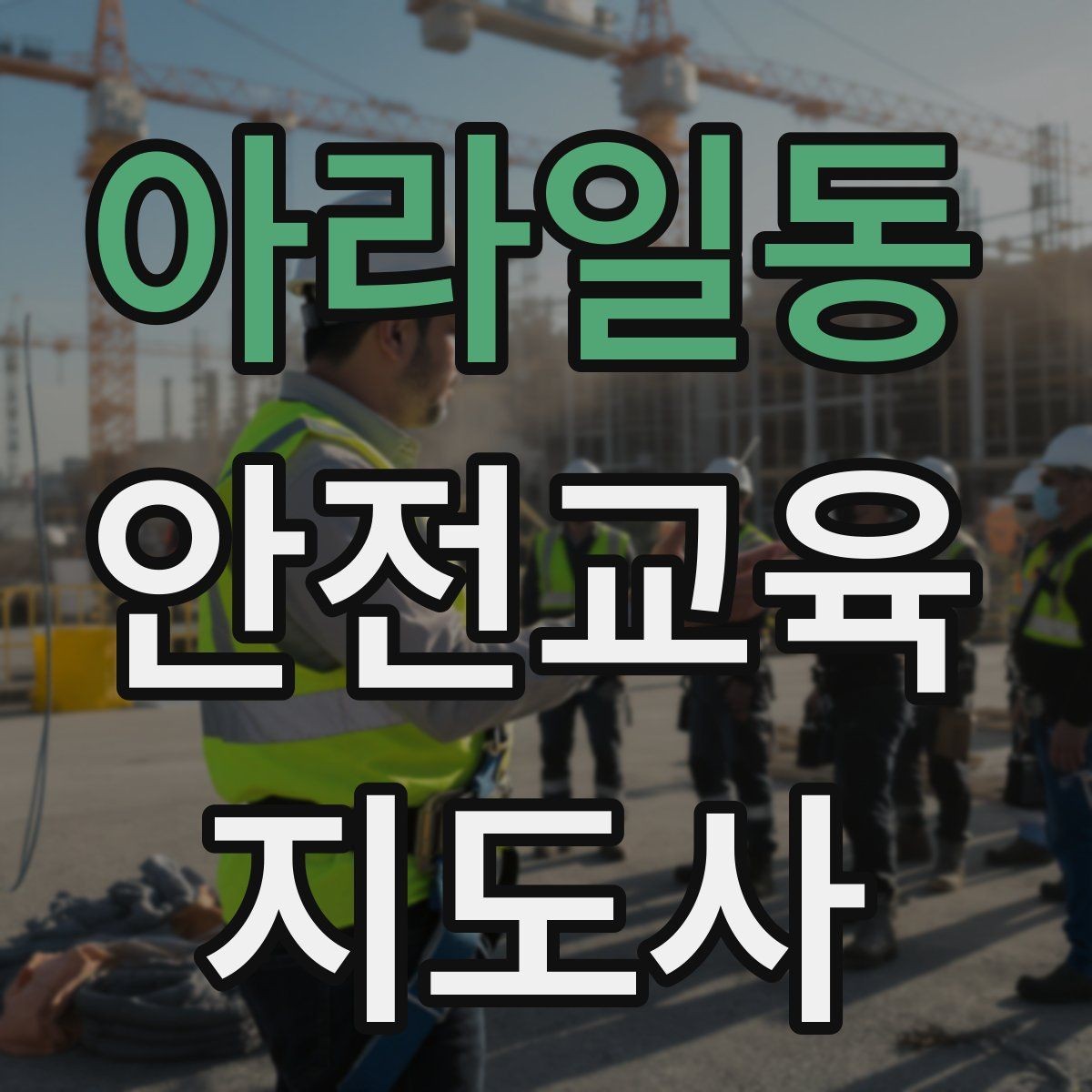 아라일동 안전교육지도사 자격증 준비 과정에서 가장 중요한 것