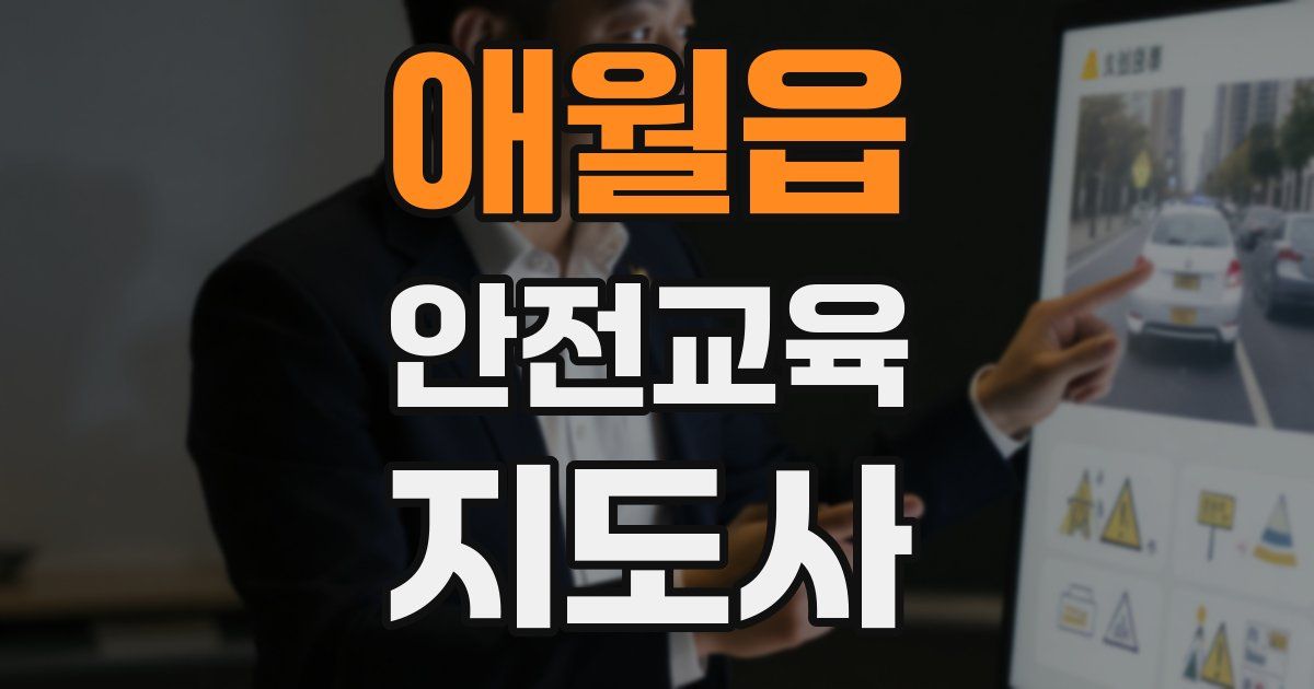 애월읍 안전교육지도사 자격증