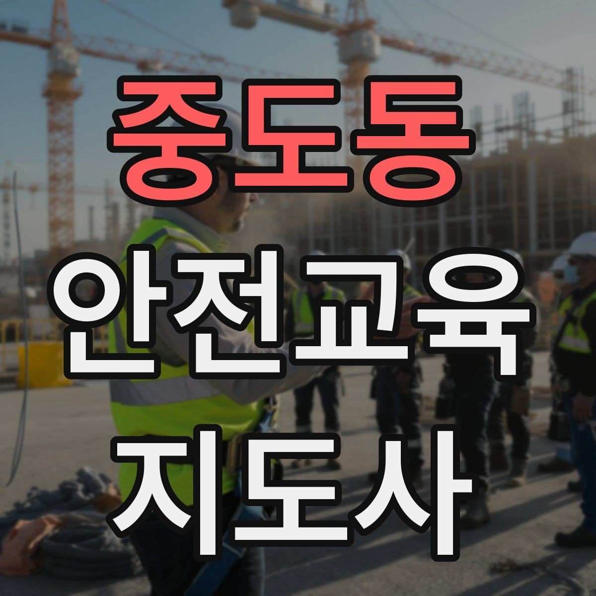 중도동 안전교육지도사 자격증 안전교육 중요성 정리