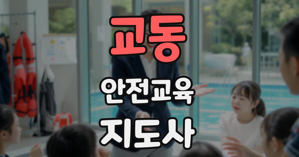 교동 안전교육지도사 자격증