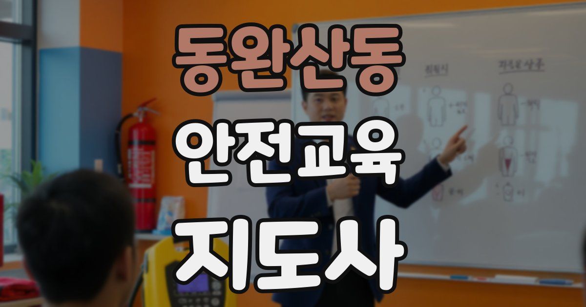 동완산동 안전교육지도사 자격증