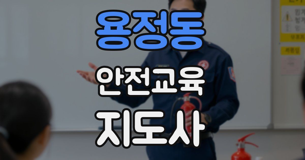 용정동 안전교육지도사 자격증