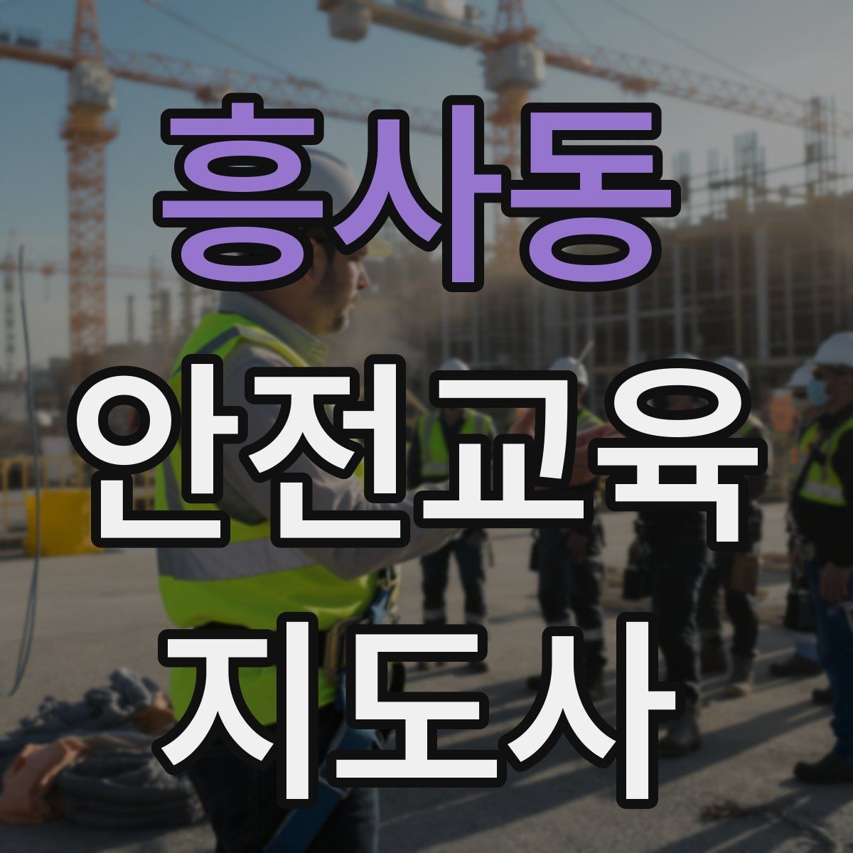 흥사동 안전교육지도사 자격증 장마철 재난안전 교육 주제 정리