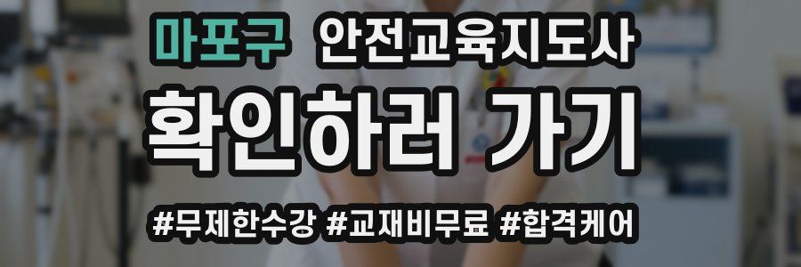 마포구 안전교육지도사 자격증