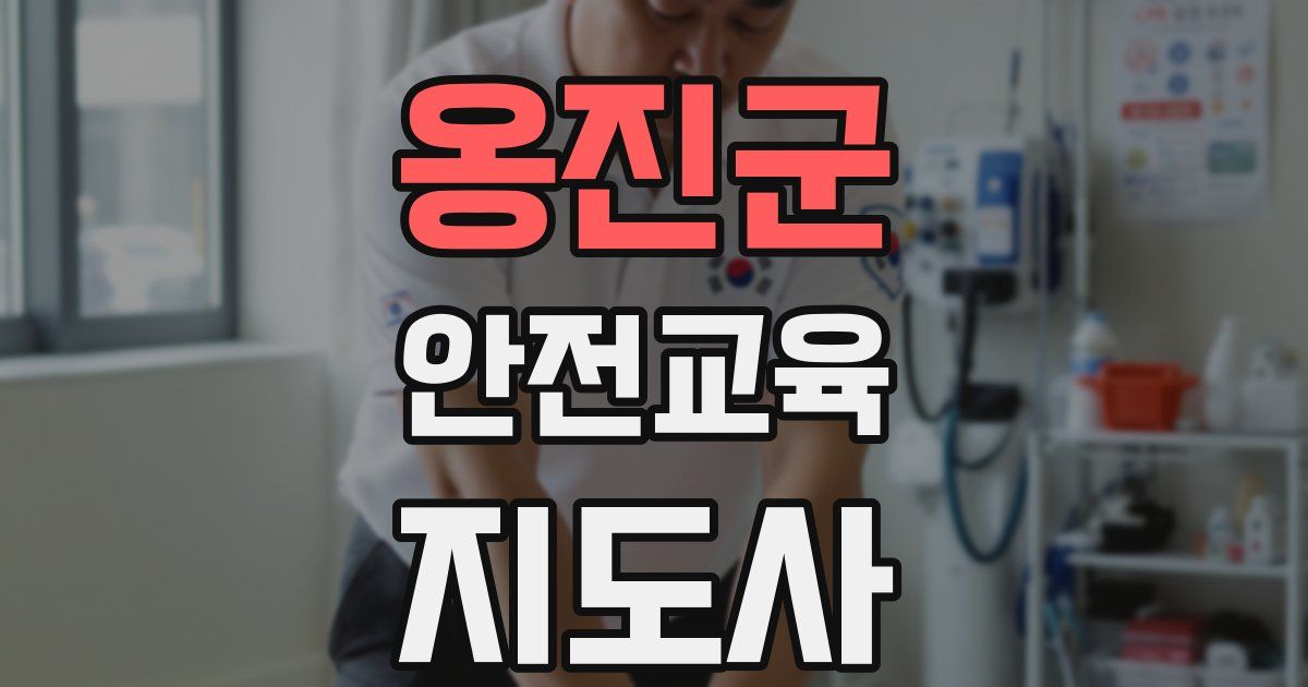 옹진군 안전교육지도사 자격증