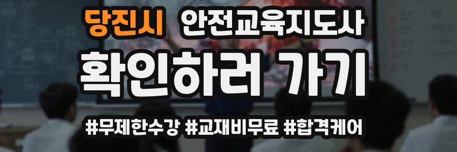 당진시 안전교육지도사 자격증