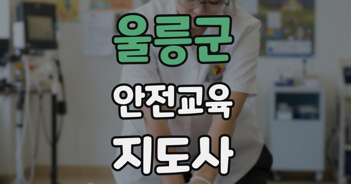 울릉군 안전교육지도사 자격증