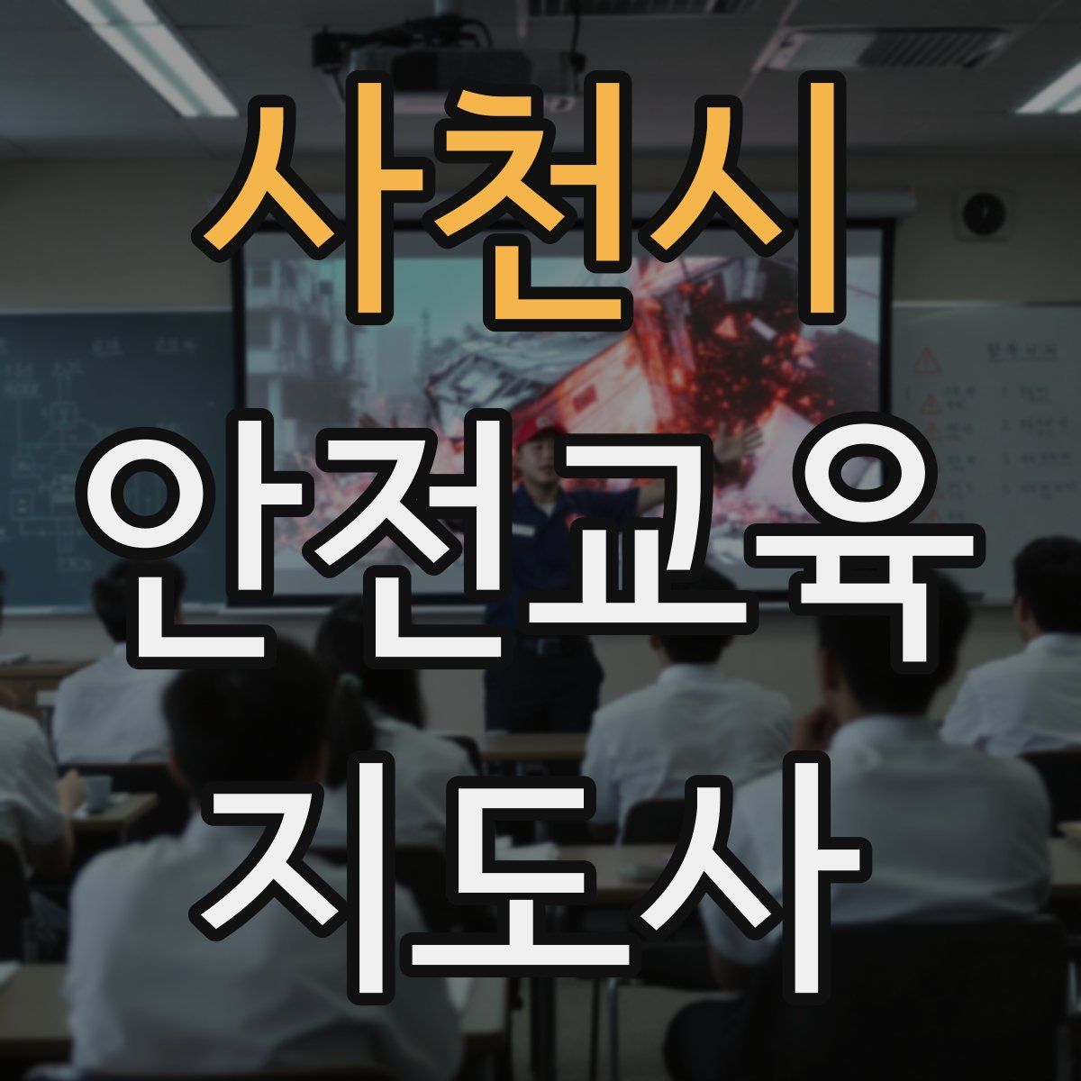 사천시 안전교육지도사 자격증
