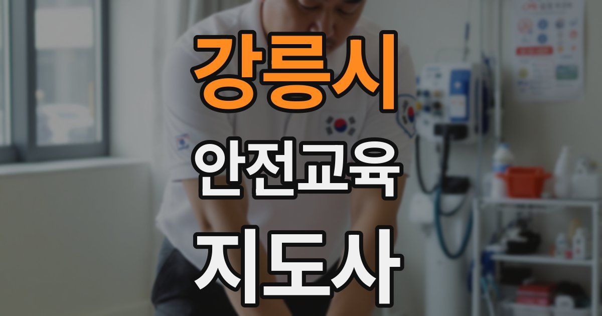 강릉시 안전교육지도사 자격증