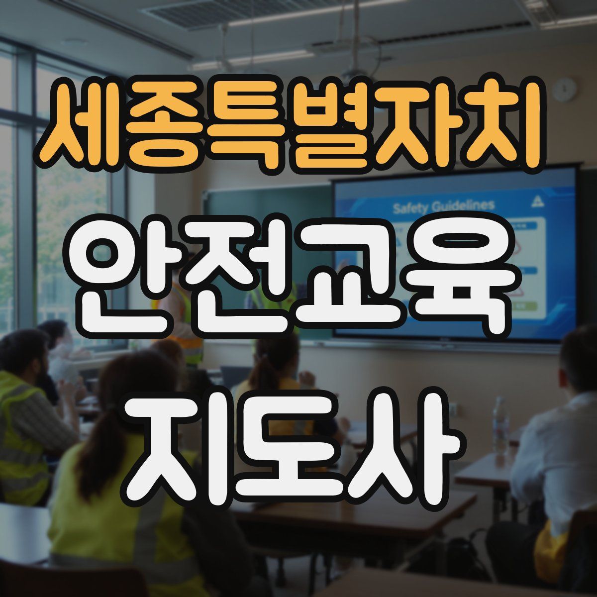 세종특별자치 안전교육지도사 자격증