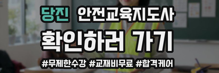 당진 안전교육지도사 자격증