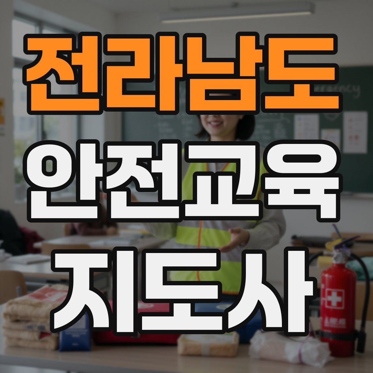 전라남도 안전교육지도사 자격증 강의 자료 만드는 방법