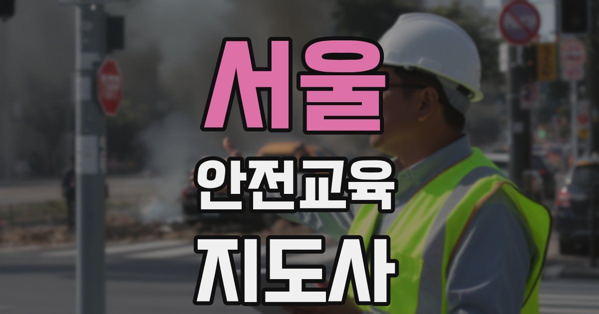 서울 안전교육지도사 자격증