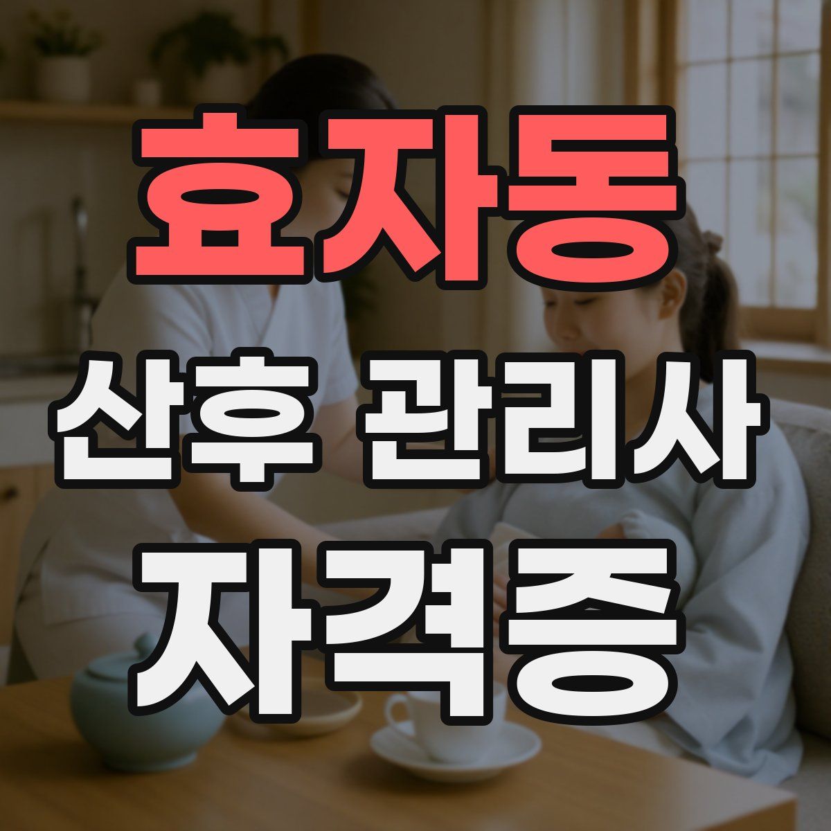 효자동 산후 관리사 자격증