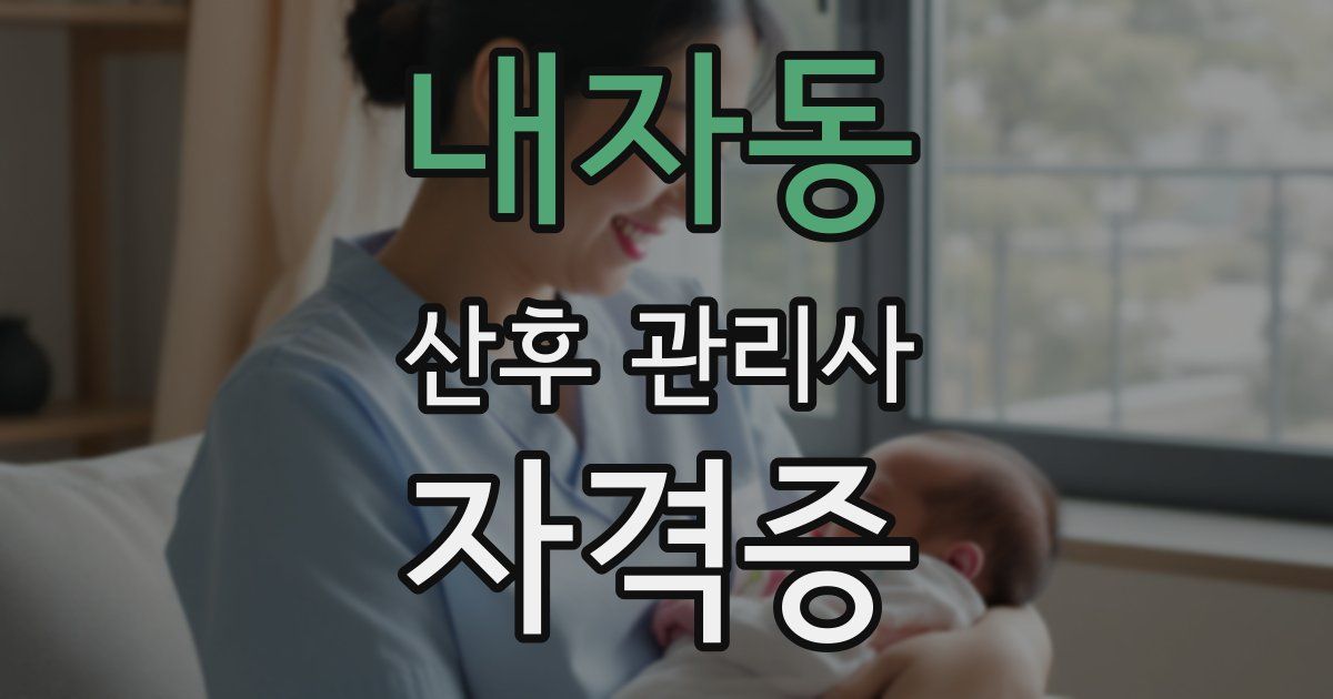 내자동 산후 관리사 자격증