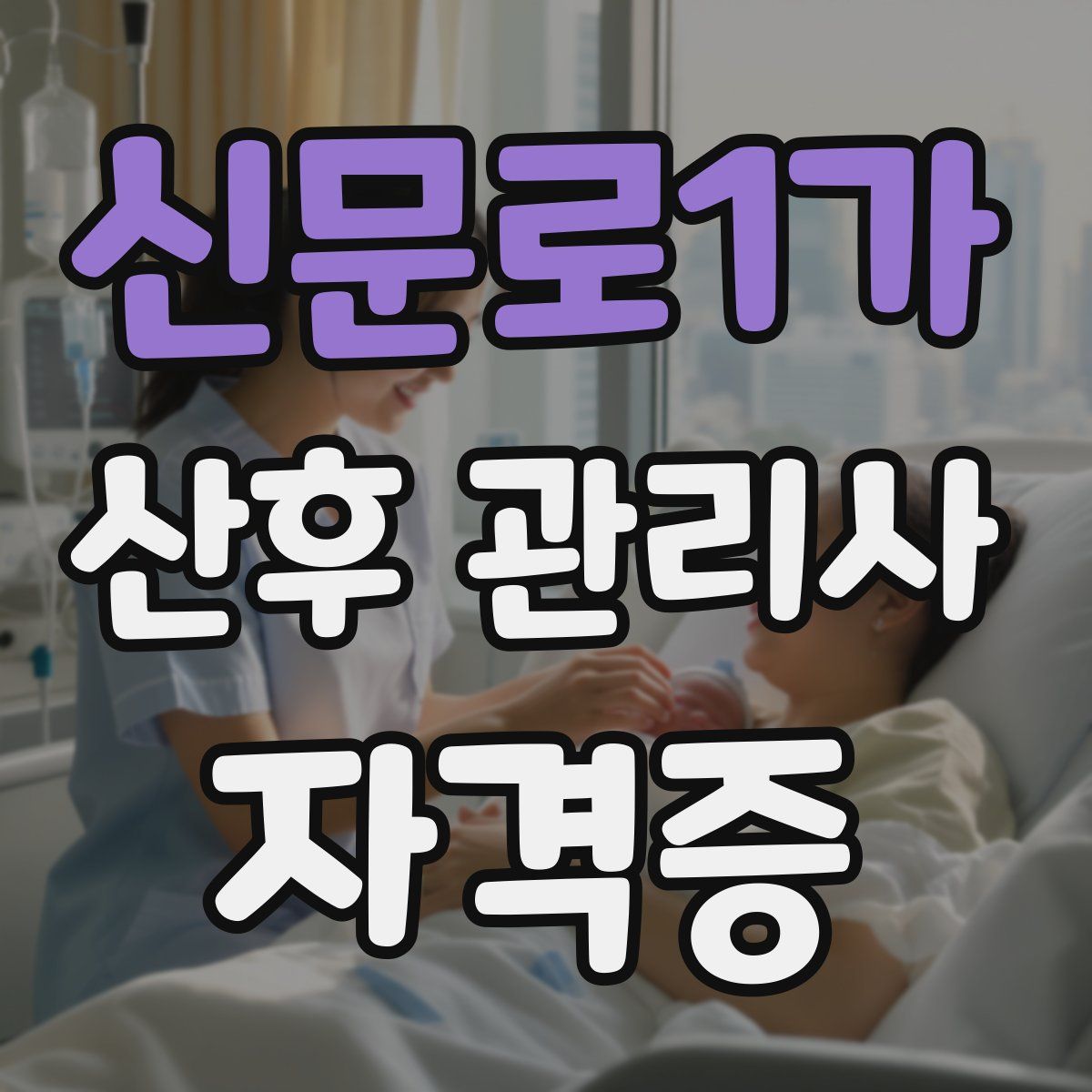 신문로1가 산후 관리사 자격증