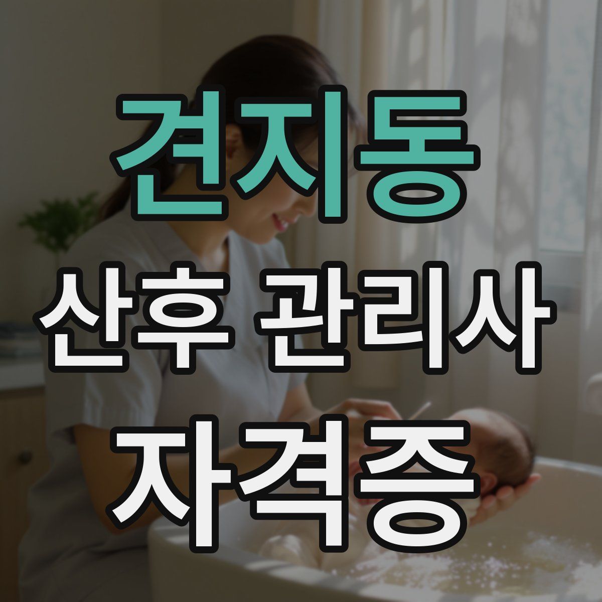견지동 산후 관리사 자격증