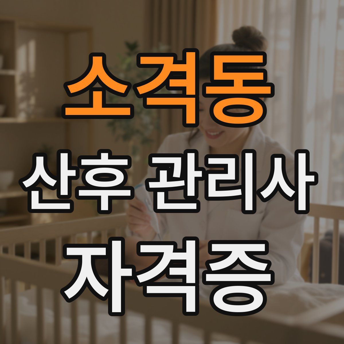 소격동 산후 관리사 자격증