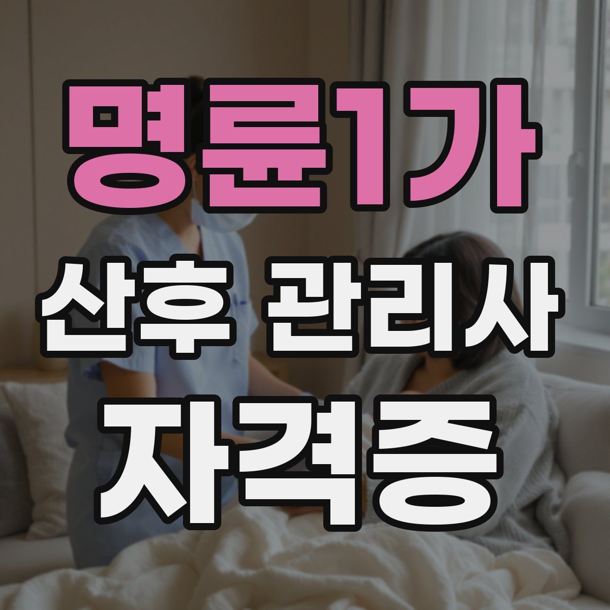 명륜1가 산후 관리사 자격증