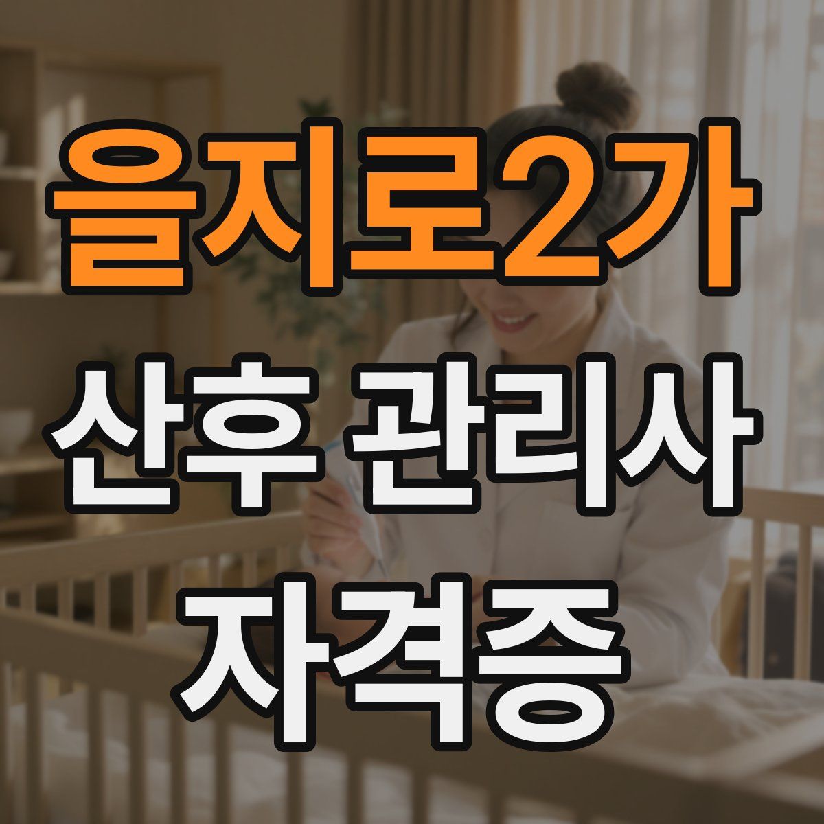 을지로2가 산후 관리사 자격증
