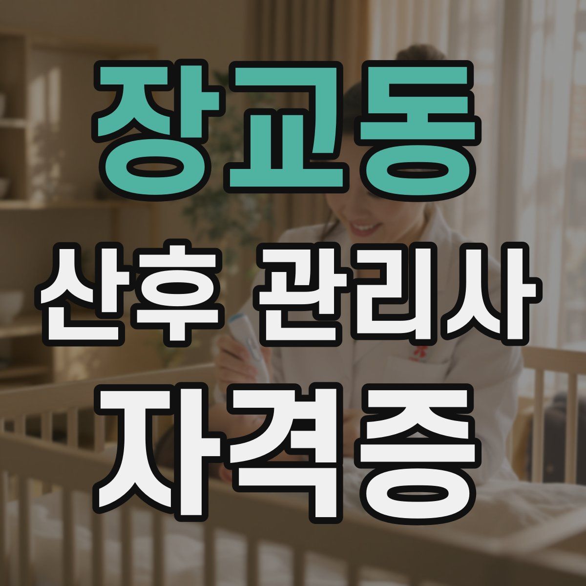 장교동 산후 관리사 자격증