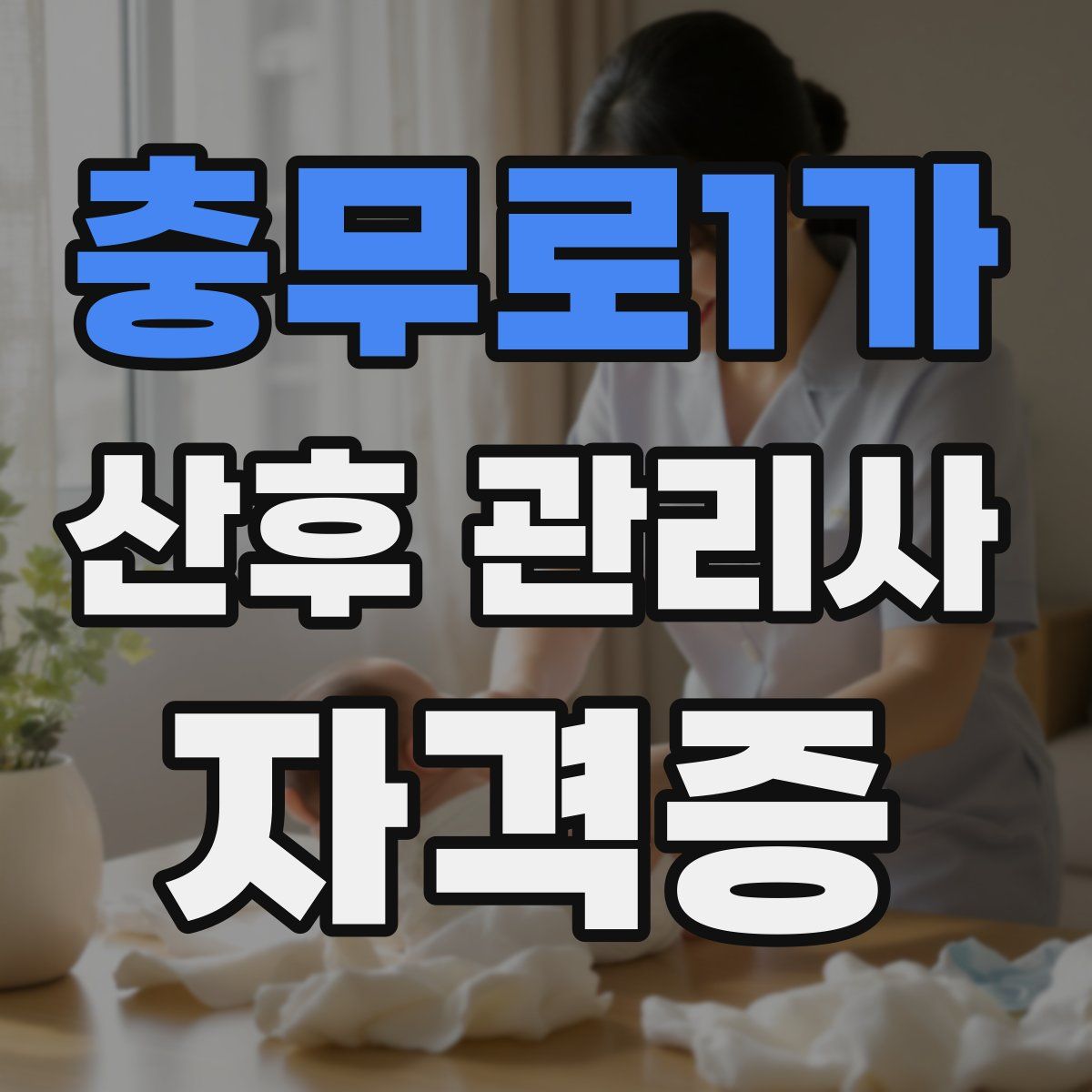 충무로1가 산후 관리사 자격증