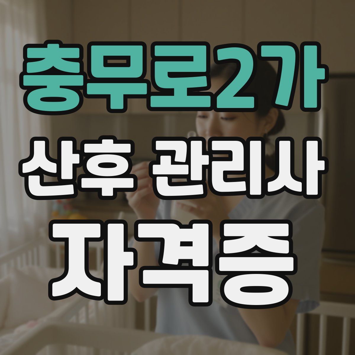 충무로2가 산후 관리사 자격증