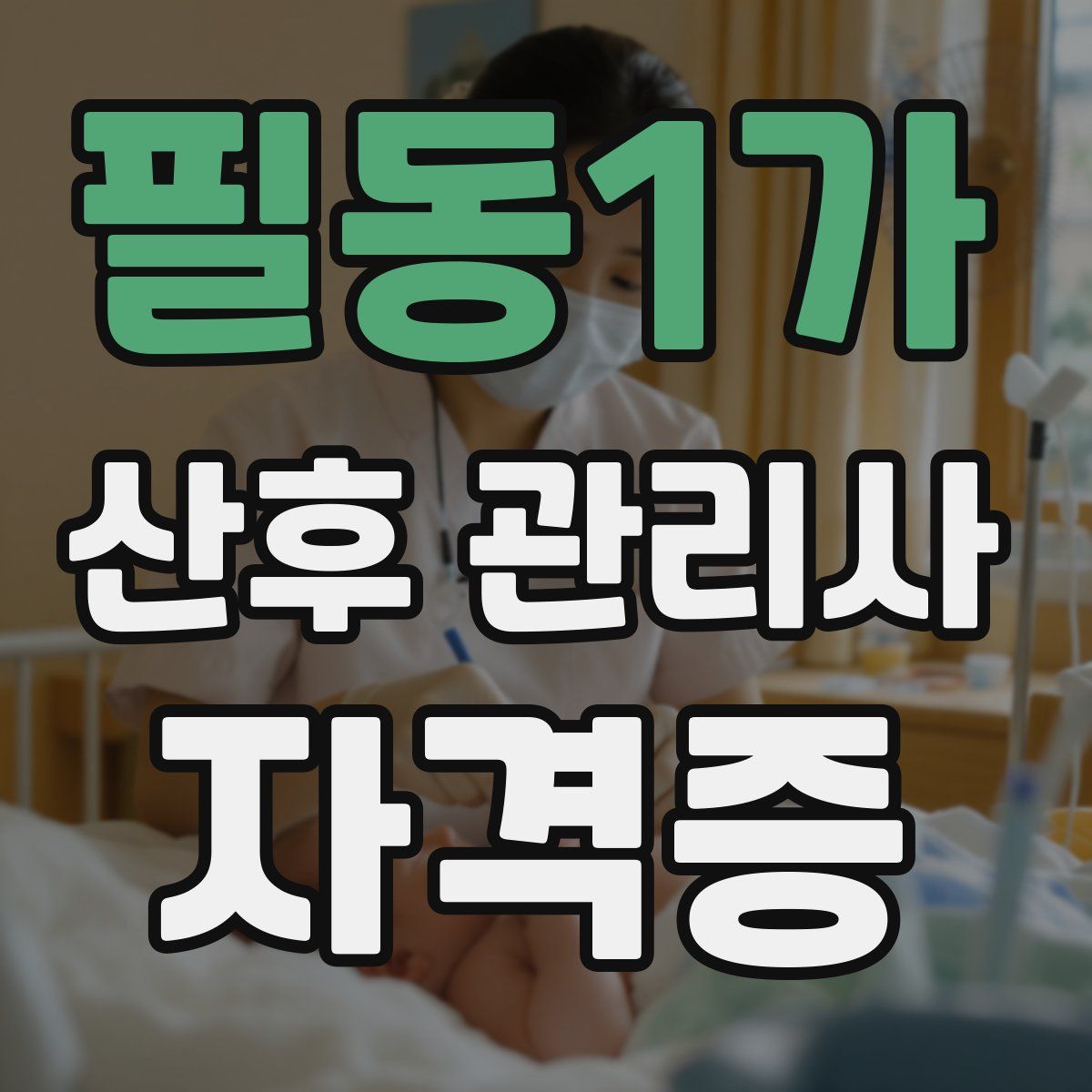 필동1가 산후 관리사 자격증
