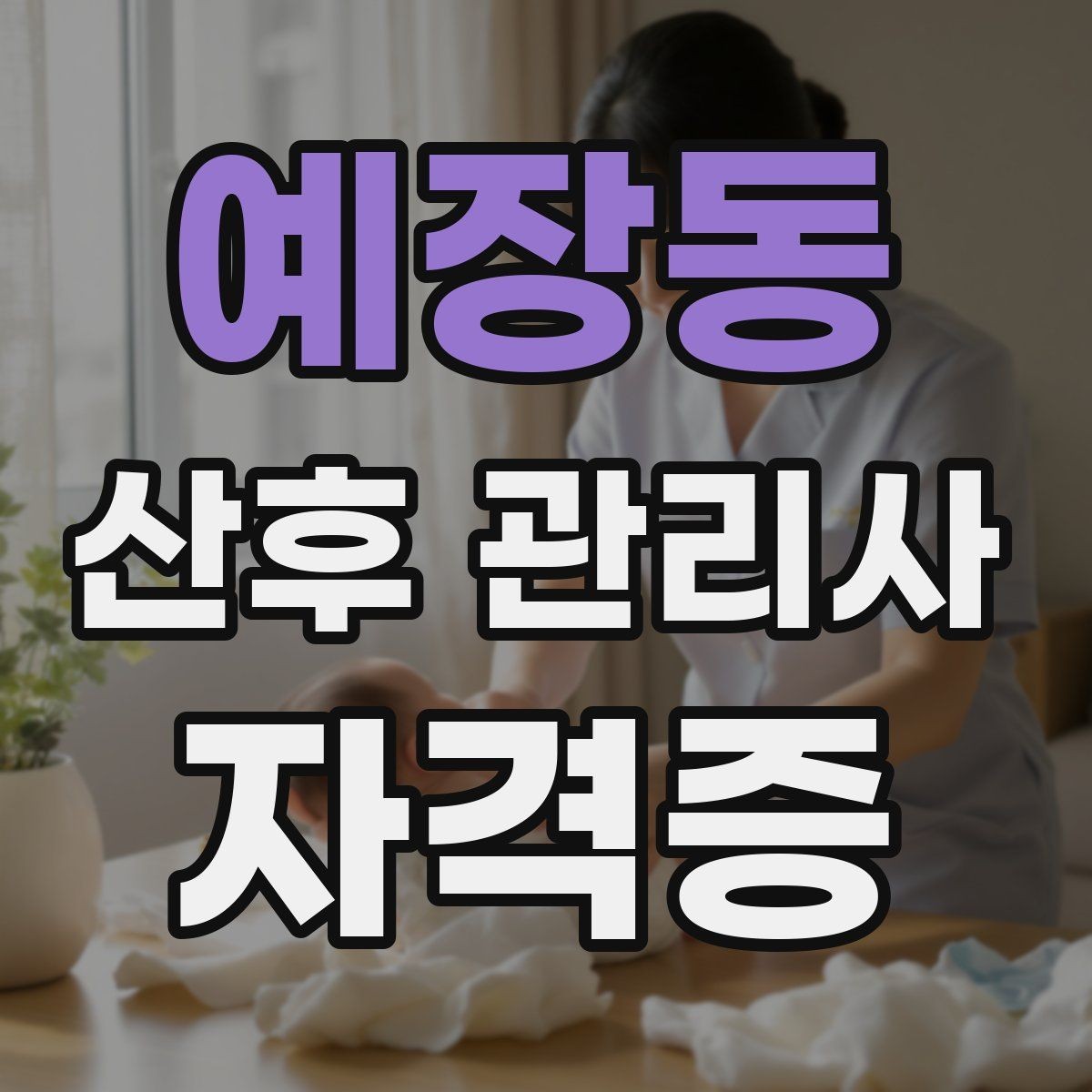 예장동 산후 관리사 자격증 산후 가사 지원 범위를 조율하는 방법