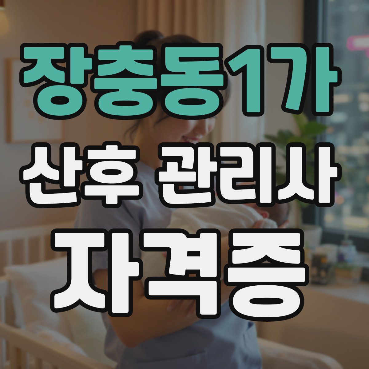 장충동1가 산후 관리사 자격증