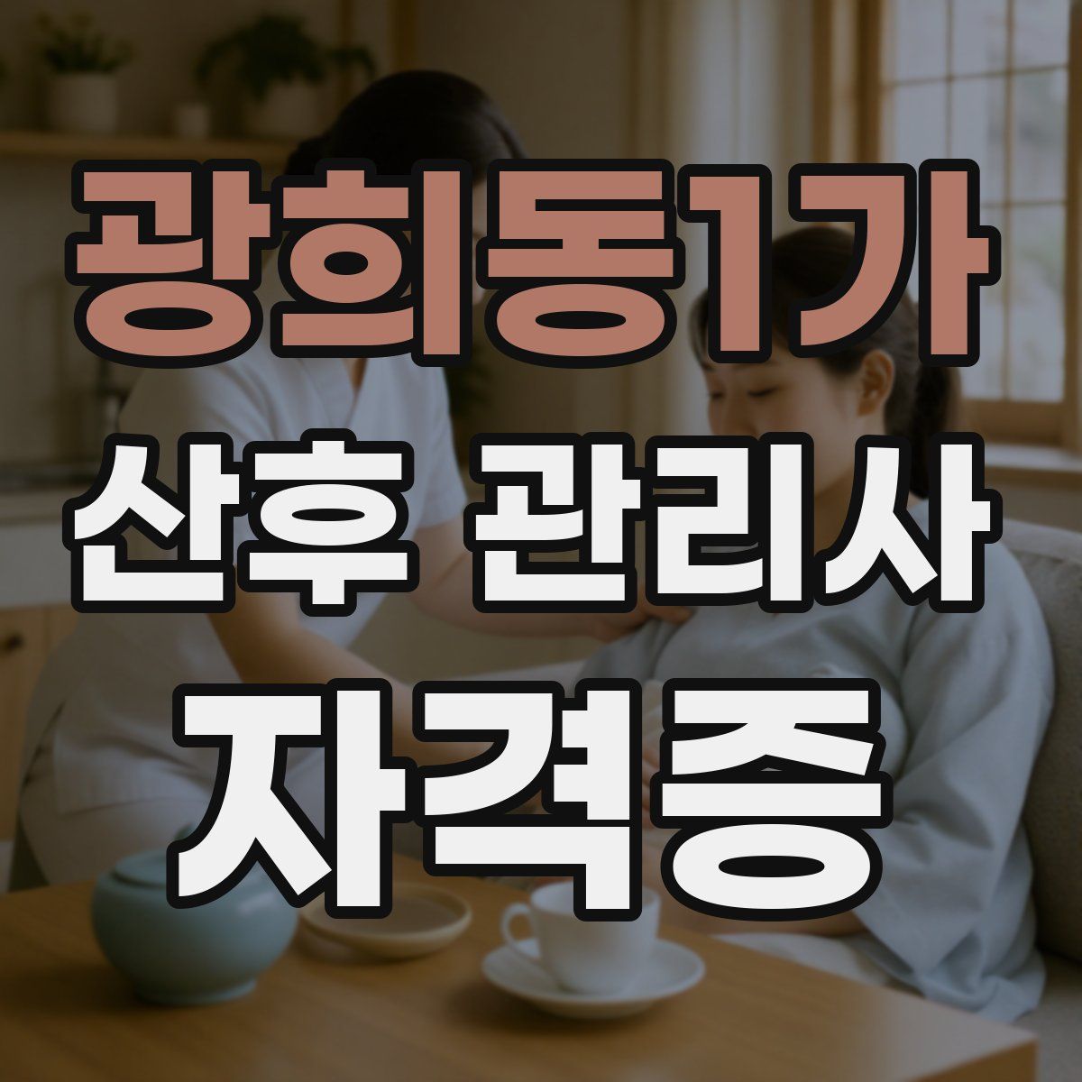 광희동1가 산후 관리사 자격증